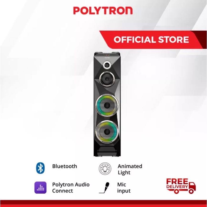 Polytron Speaker Aktif Bluetooth Karaoke 8 Inch - PAS 8SCA22 / 8 SCA22 / PAS 8 SCA 22
