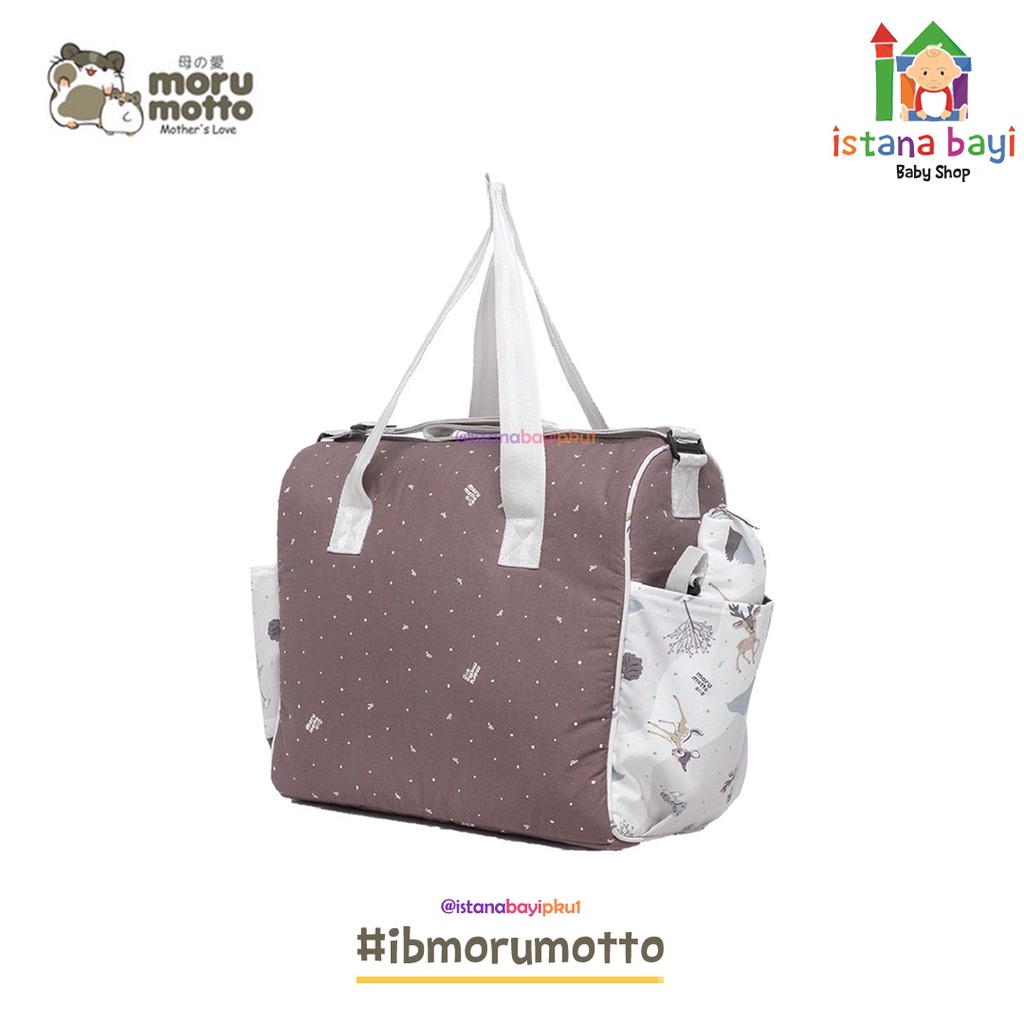 Morumotto Tas Besar + Tempat Botol Susu Bambee Series MMT7010 - tas perlengkapan bayi/Diapers Bag