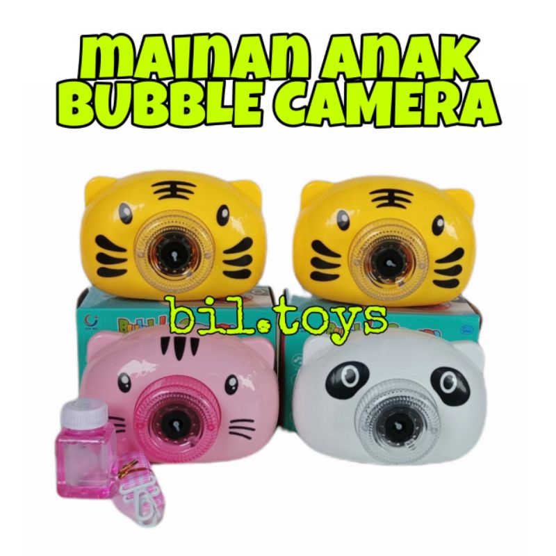 MAINAN ANAK LAKI LAKI PEREMPUAN BUBBLE CAMERA MAINAN VIRAL BUBBLE GELEMBUNG SABUN KAMERA MUSIK