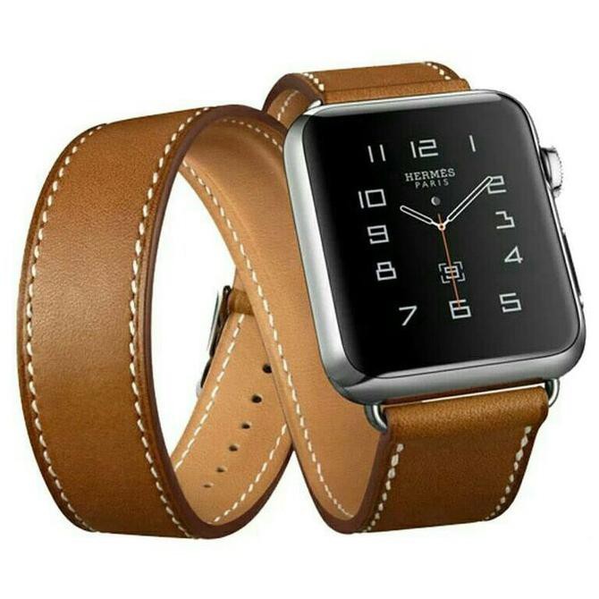 apple watch leather strap hermes