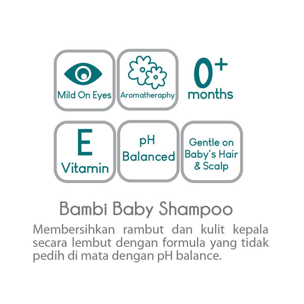 Bambi Baby Shampoo On Eyes 100ml / Shampoo Anak Bayi