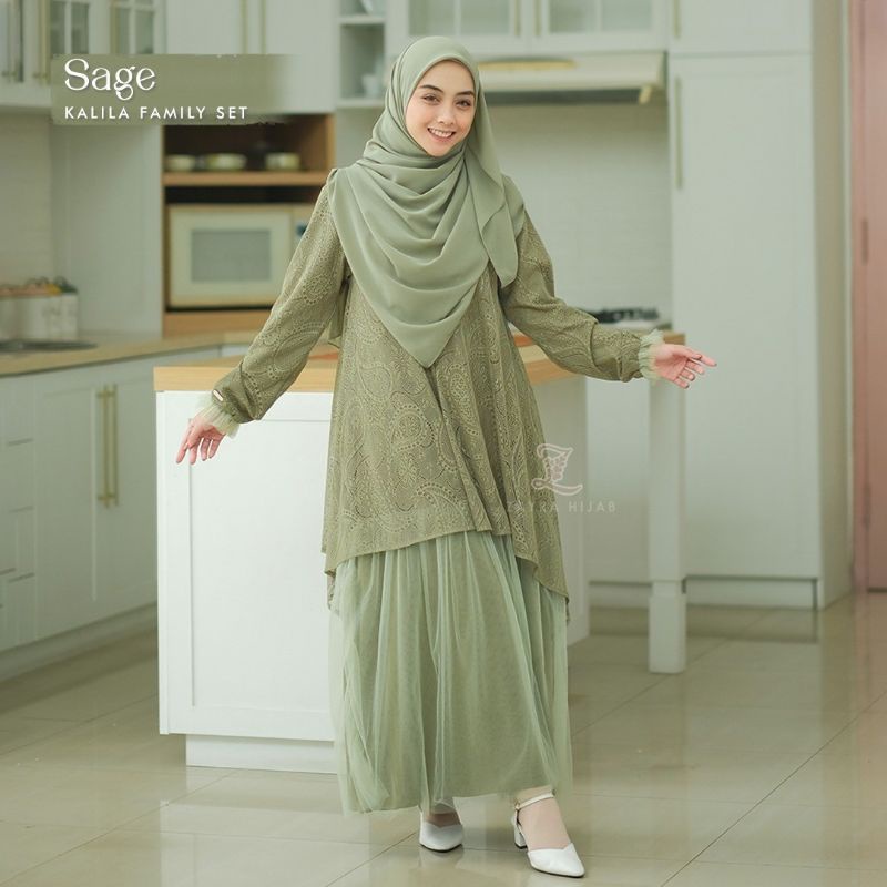 KALILA DRESS DEWASA BY ZAYRA HIJAB