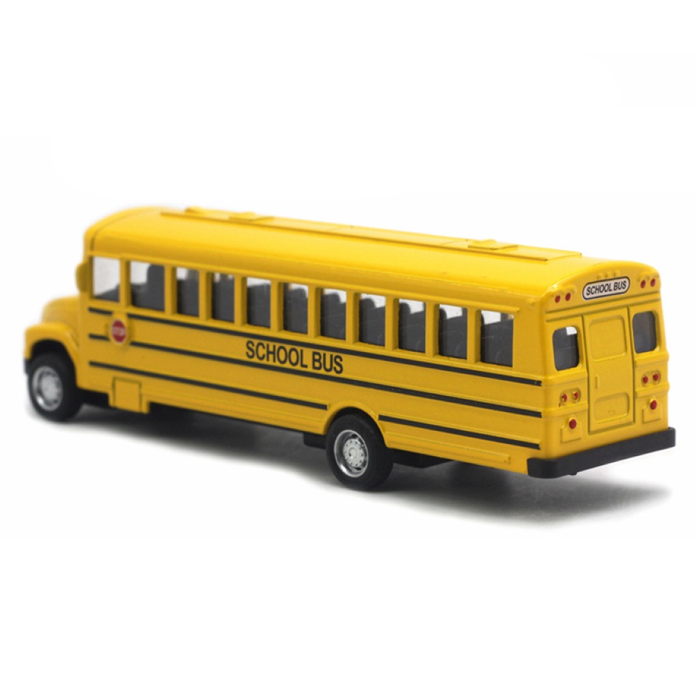 canaan Alloy Pull Back School Bus Model Collection Vehicle Children Car Toy Decor Gift