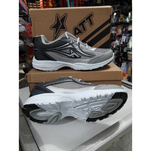 sepatu sport pro att mc 50 abu hitam putih