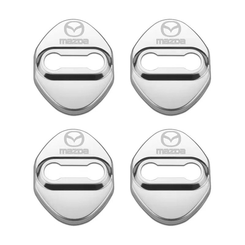 4pcs Case Cover Kunci Pintu Mobil Bahan Stainless Steel Untuk Mazda 2 3 6 CX3 CX5 MX5