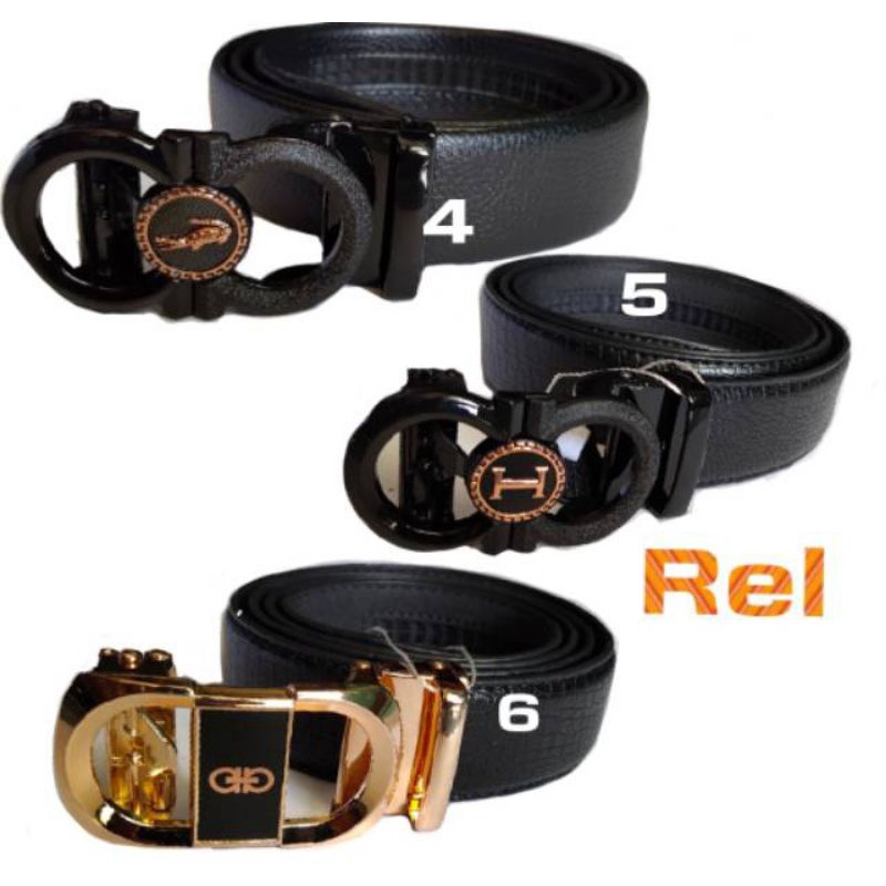 ikat pinggang rel elegan pria - sabuk pria formal anti gores