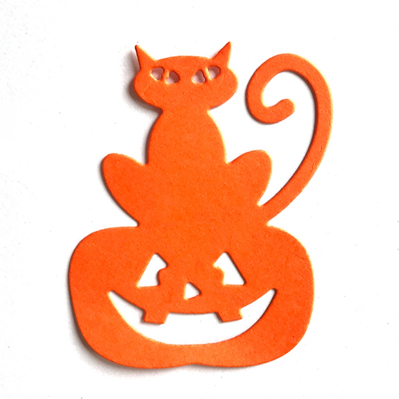 Cetakan Stensil Cutting Dies Motif Labu Halloween Bahan Metal Untuk Scrapbook Craft DIY