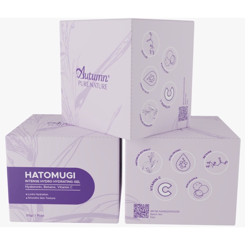 Autumn Hatomugi Intense Hydro Hydrating Gel 30g | Pelembab Wajah Promo sen