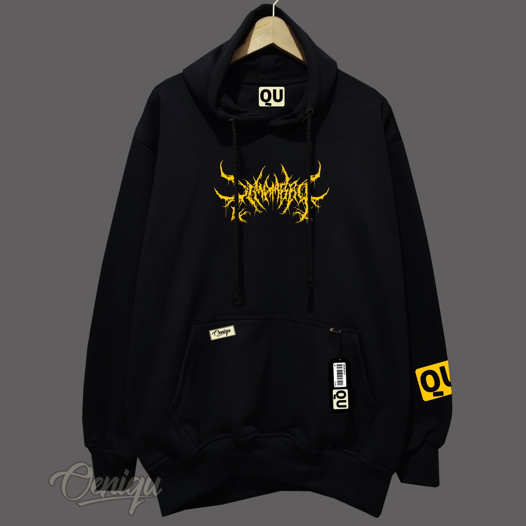 Hoodie unisex original OENIQU size L XL XXL XXXL XXXXL XXXXXL motif AKAR BLACK