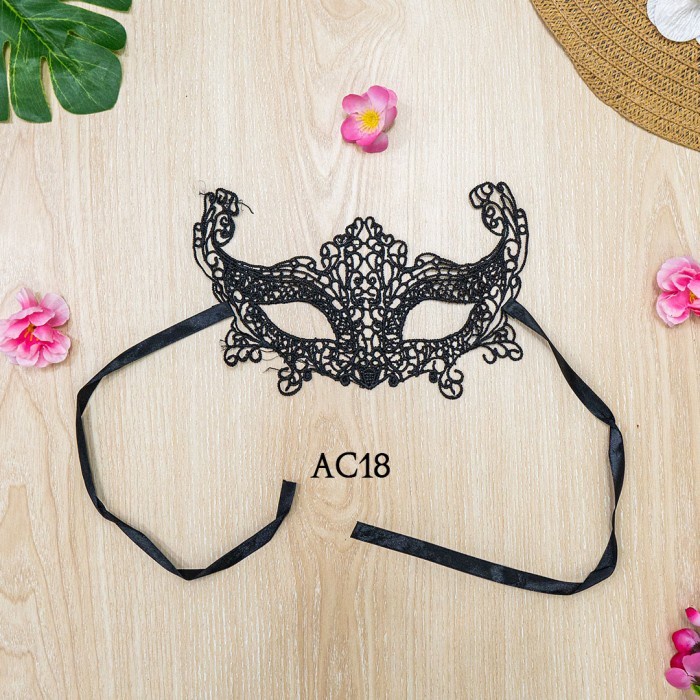 

TERBARU TOPENG PESTA AKSESORIS LINGERIE TOPENG LINGERIE LACE MASK HITAM AC18 BEST QUALITY !!