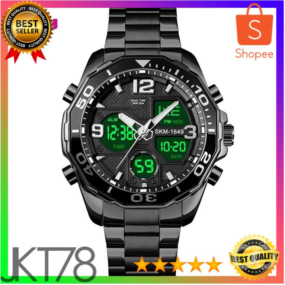 SKMEI Jam Tangan Analog Digital Pria Stainless Steel - 1649