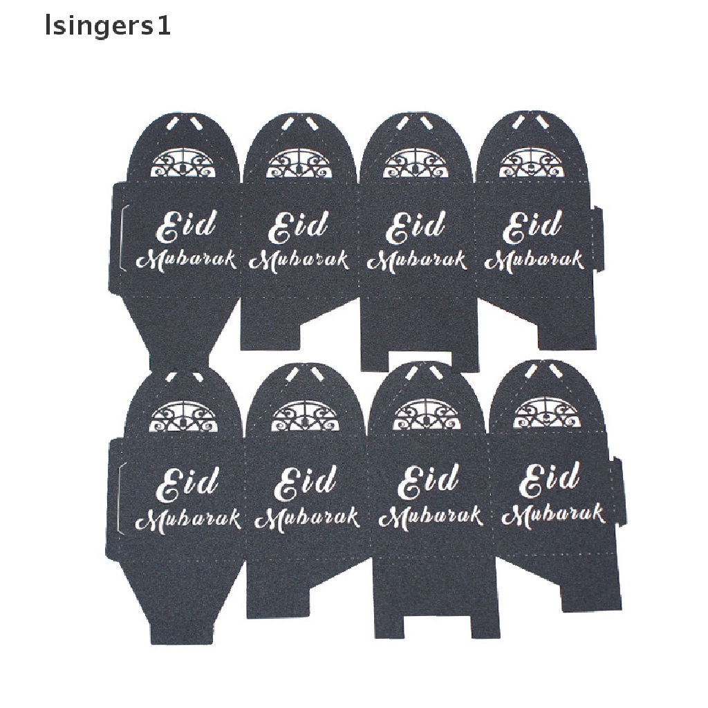 (lsingers1) 10pcs / Set Kotak Permen Desain EID Mubarak Untuk Hadiah Ulang Tahun