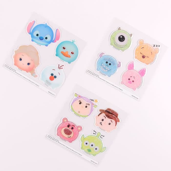 

STICKER disney tsum tsum crystal deco sticker isi 4 pcs