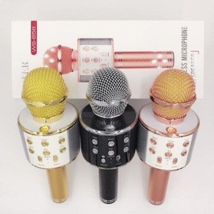 MICROPHONE MIC WS858 WS-858 PORTABLE MIKROFON BLUETOOTH WIRELESS SPEAKER KAROKEAN BANYAK WARNA