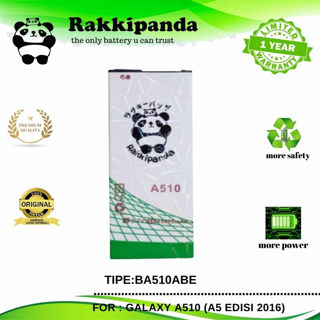 (R/K)- RakkiPanda - BA510ABE Samsung Galaxy A510 A5 Edisi 2016 Batre Batrai Baterai