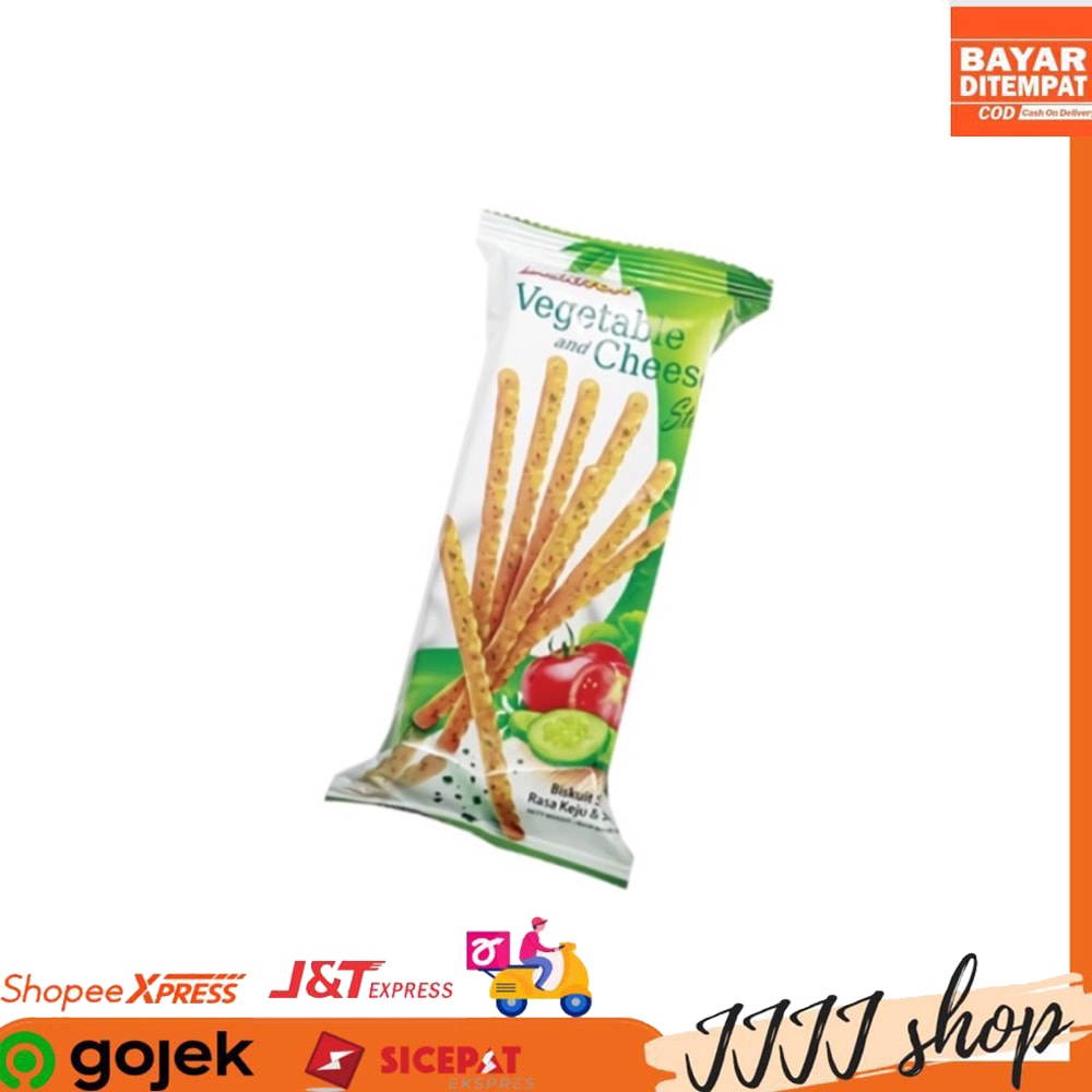 

Biskuit Biskitop Vegetable and Cheese Stick Rasa Sayur dan Keju 60gr