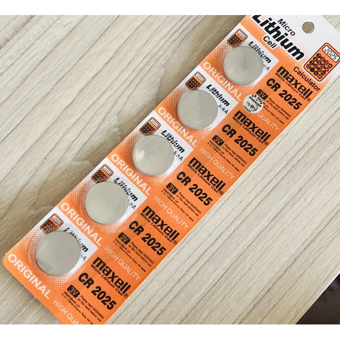 [ULMA] BATERAI BATRE BATTERY KEPING GEPENG MAXELL ORIGINAL JAPAN JEPANG LITHIUM CR 2025 CR2025