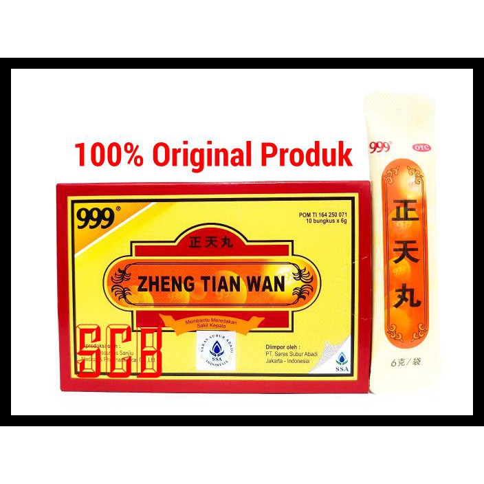 Zheng Tian Wan - Obat Sakit kepala Dan migran