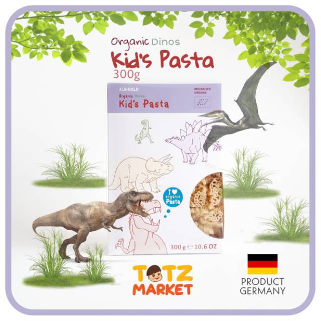 

Organic Dino Kids Pasta - Healthy Paradise 300 gr