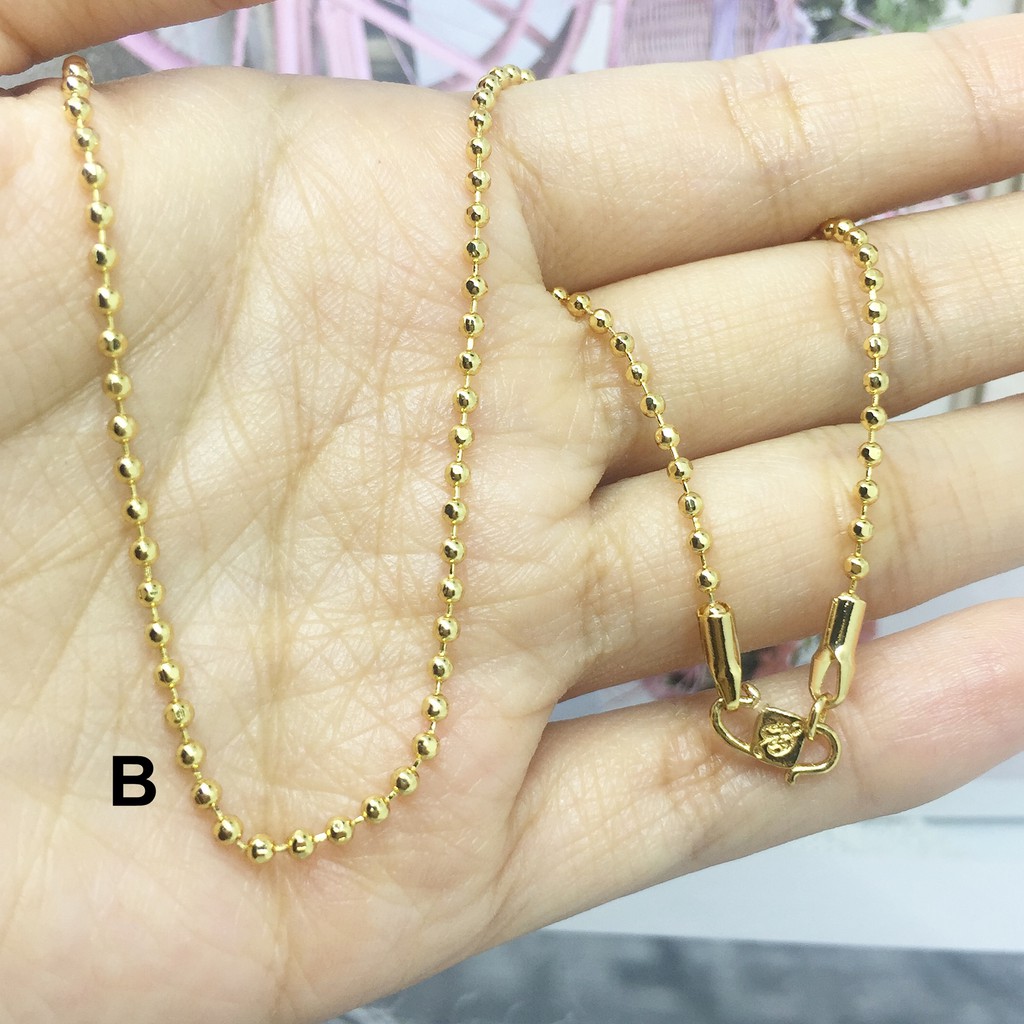 Xuping Kalung Anak Milano Rantai Tebu Lapis Emas Asli 35 cm - BC077