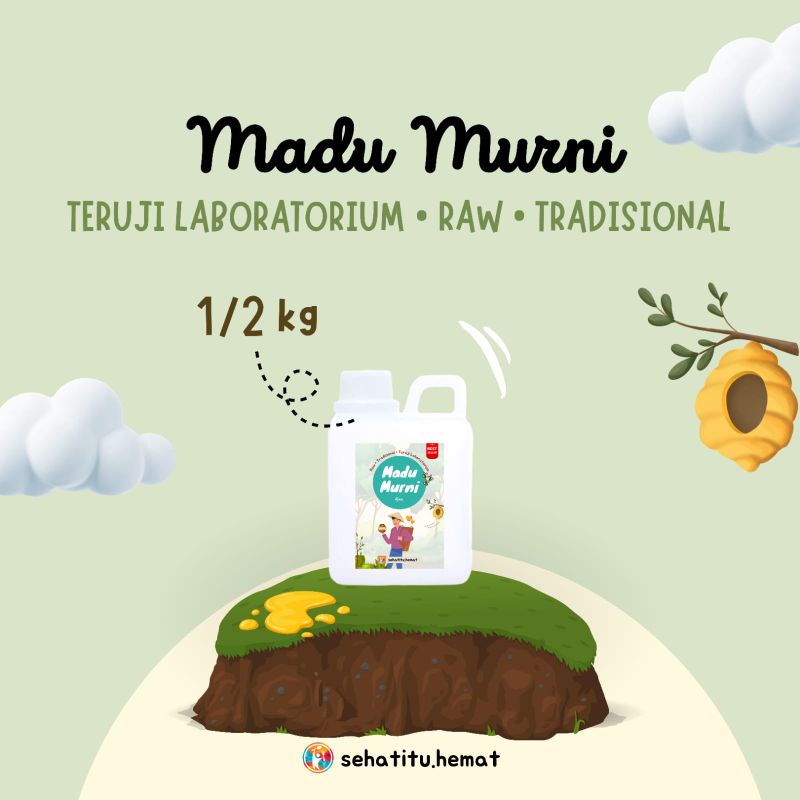 

1/2 Kg Madu Murni Teruji Labolatrium Aman untuk Ibu Hamil Menyusui Bayi Balita Anak-anak