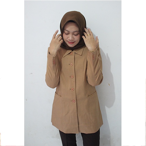 Blazer pramuka-setelan blazer-Blazer azkia-seragam Guru dan PNS-Pakaian Pemda terbaru
