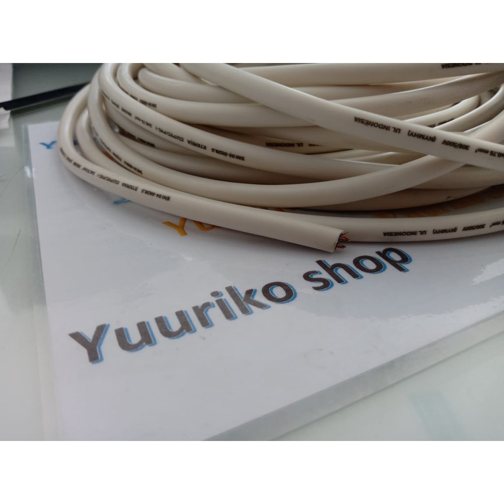 Kabel serabut kabel eterna 2 x 0.75 kabel rambut. Eterna