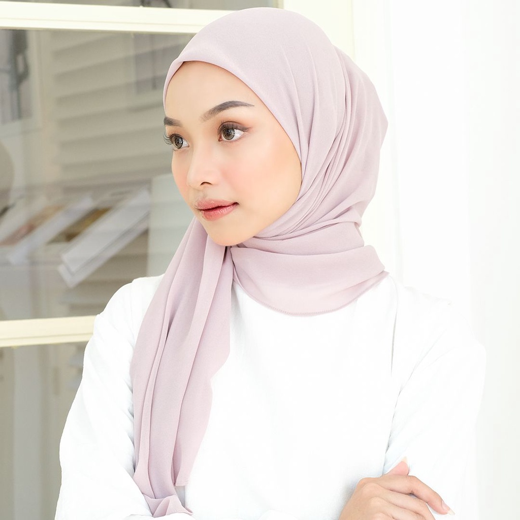Kamila Shawl Instant by yeppushop | Hijab segiempat pashmina  instan ala malaysia-Pink Nude