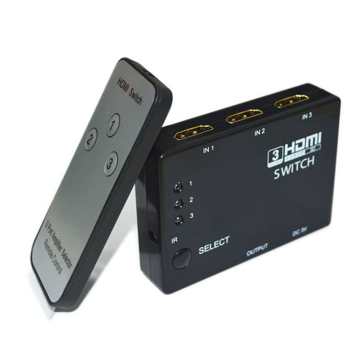 Promo HDMI Switcher 3 Port Hdmi + Remote Baru