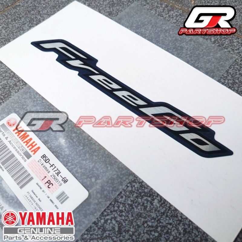 LIST EMBLEM BODY B5D-60 FREEGO BIRU ABU ORIGINAL YAMAHA GRAPHIC STIKER STICKER STRIPING FREGO FREE GO KIRI KANAN ORI YGP