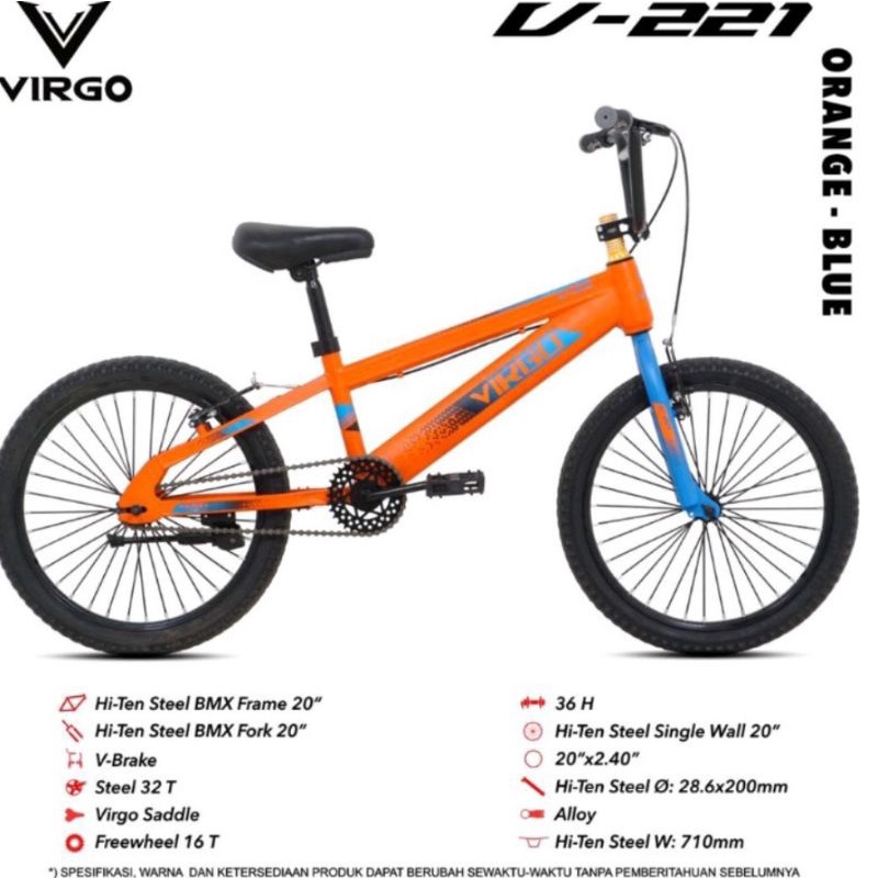 Sepeda Bmx Anak 20 inch Virgo V-221 By Pacific