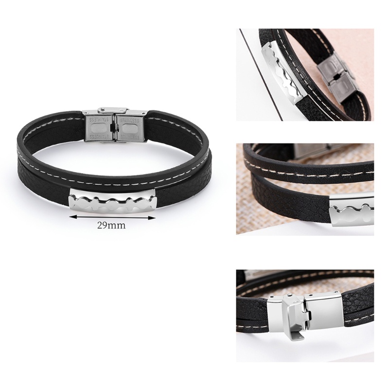 SIY  Punk Style Bracelet Decor Strap Fashion Jewelry Bangle Gothic Buckle Men Women