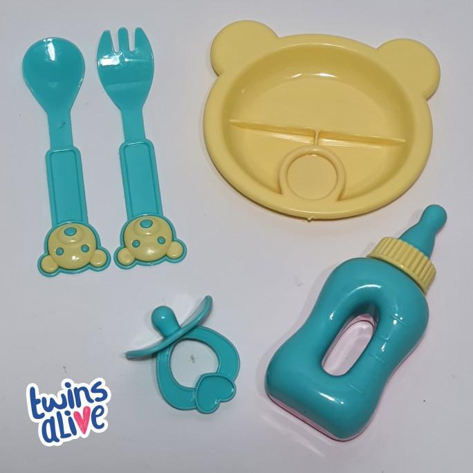Ready  5pcs Alat Makan Plastik Aksesoris Boneka Baby Alive MellChan Star Seller Termurah