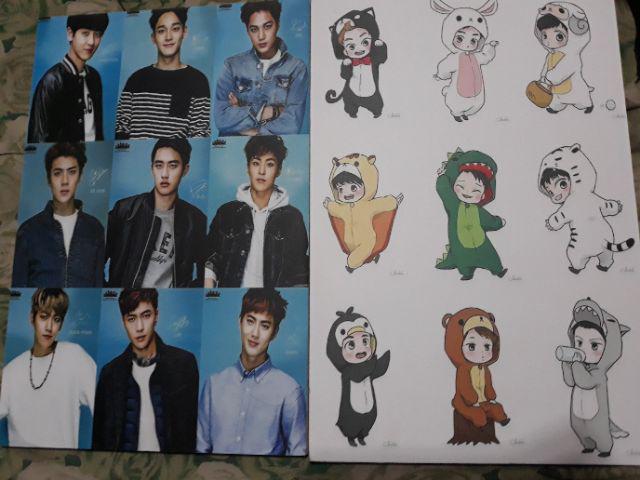 Pajangan Dinding Kayu Poster Kayu Hiasan Dinding Kpop Exo Dekorasi Rumah