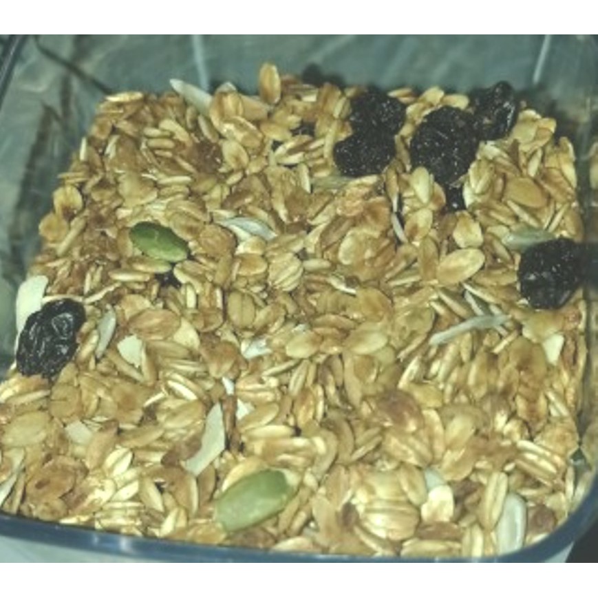 

250gr Granola Crispy - Crunchy Mix Roasted Oat, Slice Almond, Mede, Sunflower Seeds, Pumpkin Seeds Varian Rasa