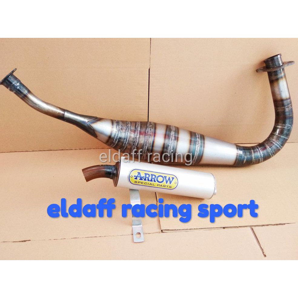 Knalpot Arrow RX King RX Z RX S model Repsol bahan plat pilihan Promo