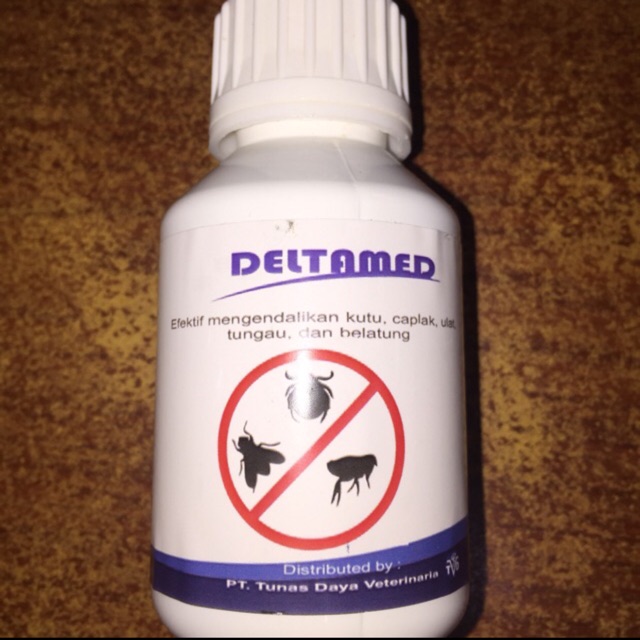 Obat kutu Deltamed Mandi semprot Anjing Dog 100ml