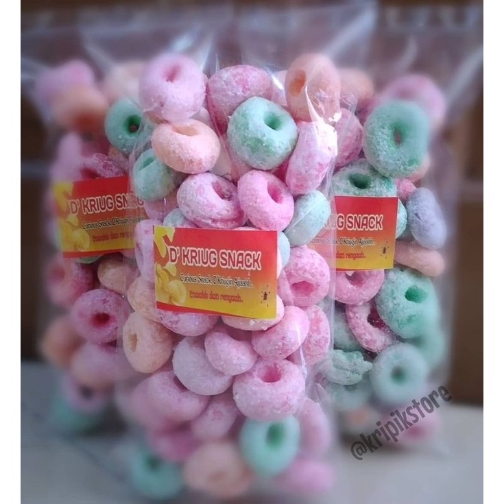 

donut kering donut warna getas