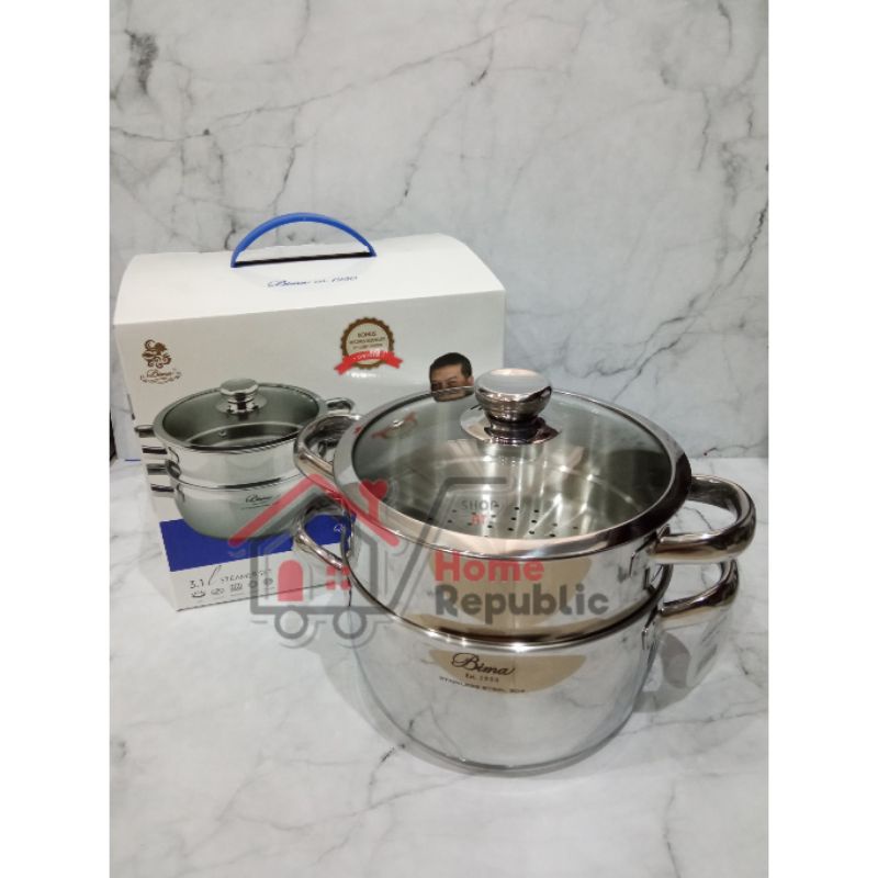 BIMA Panci Origin Premiere Steamer Set 20cm B2002520 / Kukusan 20 cm