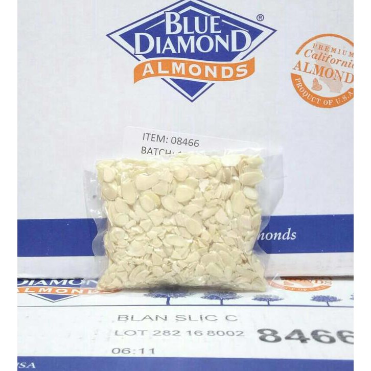 

food Almond Slice Roasted / Kacang Almond Slice Panggang Blue Diamond 125gr