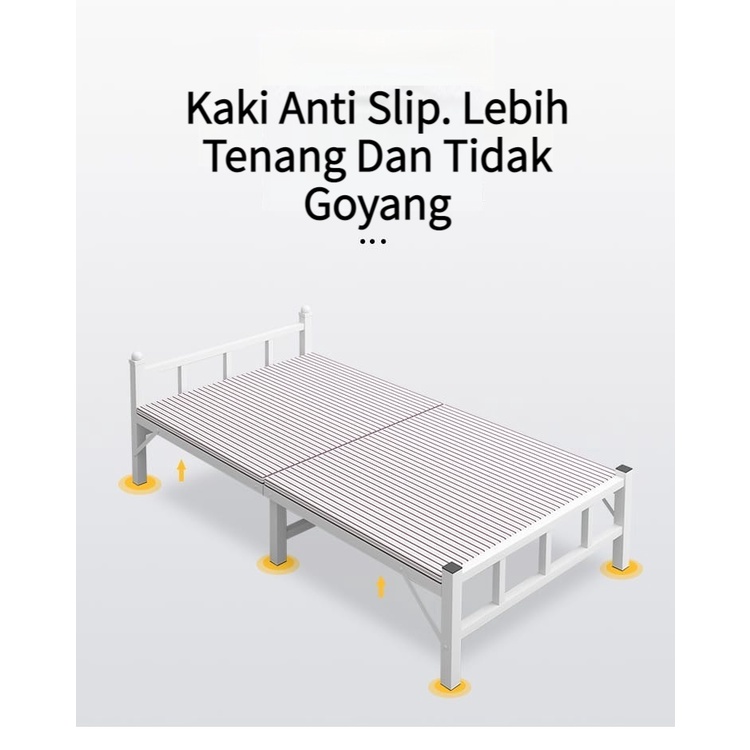 Ranjang Lipat Kasur Lipat Folding Bed Portable Furnibest