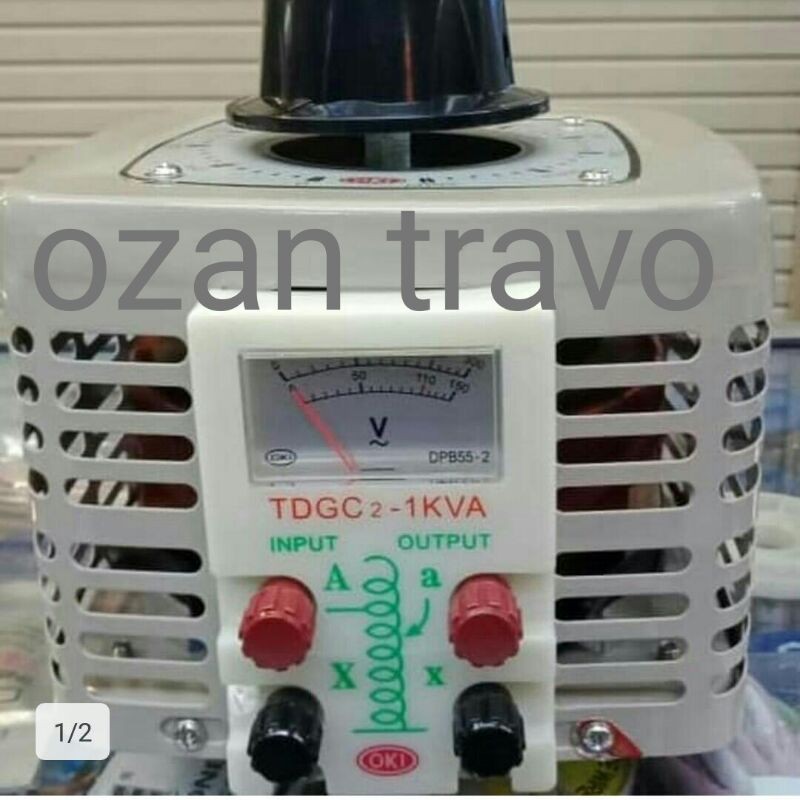 SLIDE REGULATOR OKI 1000WATT tipe TDGC2-1KVA