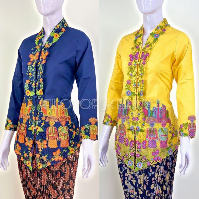 Jual Fk Kebaya Encim Dewasa Katun Bordir Atasan Kebaya Encim Adat