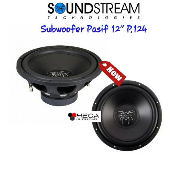 Subwoofer Pasif 12inch SOUNDSTREAM P.124 Dual Double Coil 12-inch p124 12 Inci Audio Mobil
