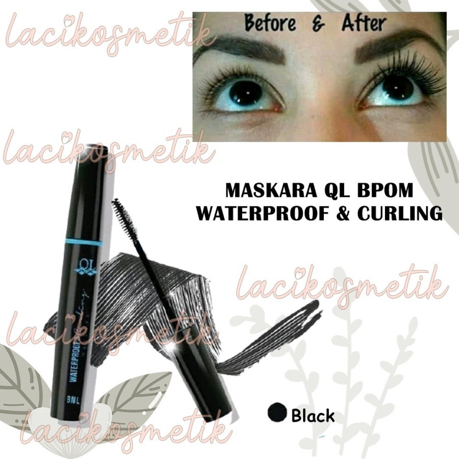 ✨LACIKOSME✨ QL MASKARA WATERPROOF &amp; CURLING / QL EYELINER WATERPROFF + KUAS SABUN GOAT MILK