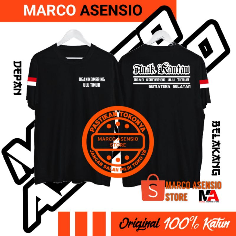 KAOS FASHION PRIA MAUPUN WANITA DESAIN TULISAN ANAK RANTAU OGAN KOMERING ULU TIMUR SUMATERA SELATAN 