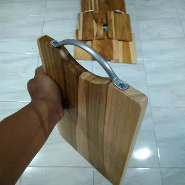 Talenan Kayu Jati MURAH TEBAL / Wooden Cutting Board / Talenan Jati