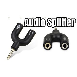 Audio Splitter U Shape Male to Dual Female Jack