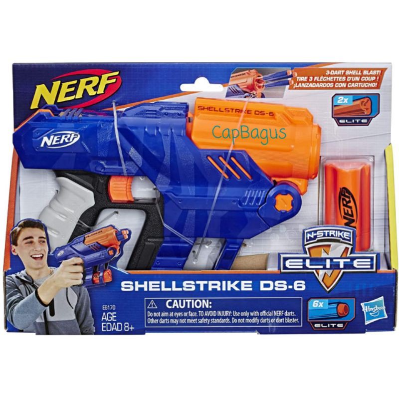 Nerf N-Strike Elite ShellStrike shell strike original hasbro mainan tembakan pistol dart