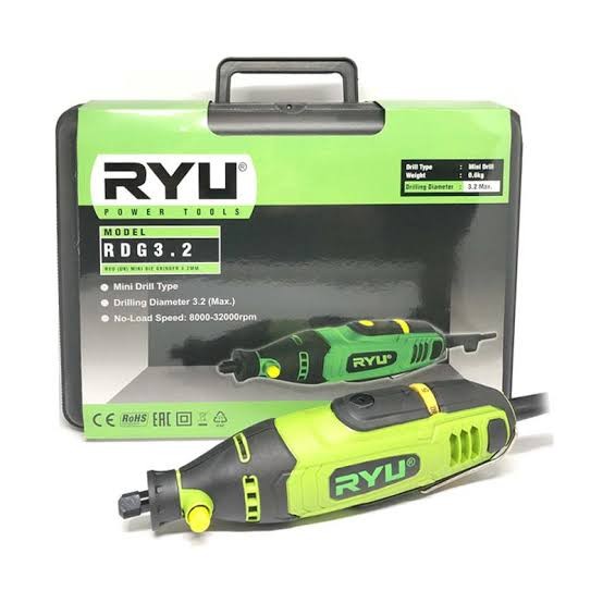 RYU Die Grinder Mini RDG 3.2 BOR TUNER DRILL SET PLUS MATA